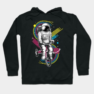 Astronaut With Bicycle Hoodie